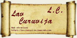 Lav Ćuruvija vizit kartica
